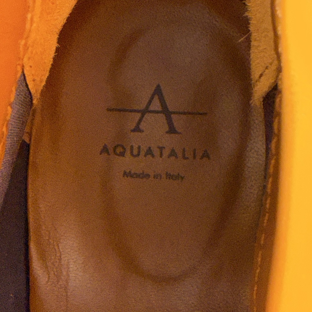 Aquatalia Fiamma Weatherproof Taupe Suede Almond Toe Bootie Weatherproof Size 9 - Picture 10 of 11